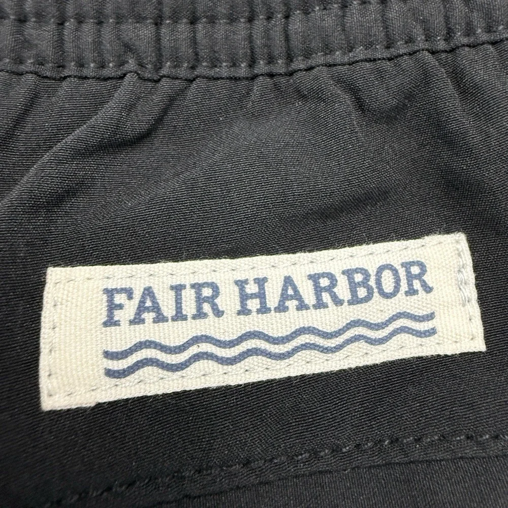 New Fair Harbor Men's Liner Drawstring Athletic Gym Shorts Size 3XL XXXL Black
